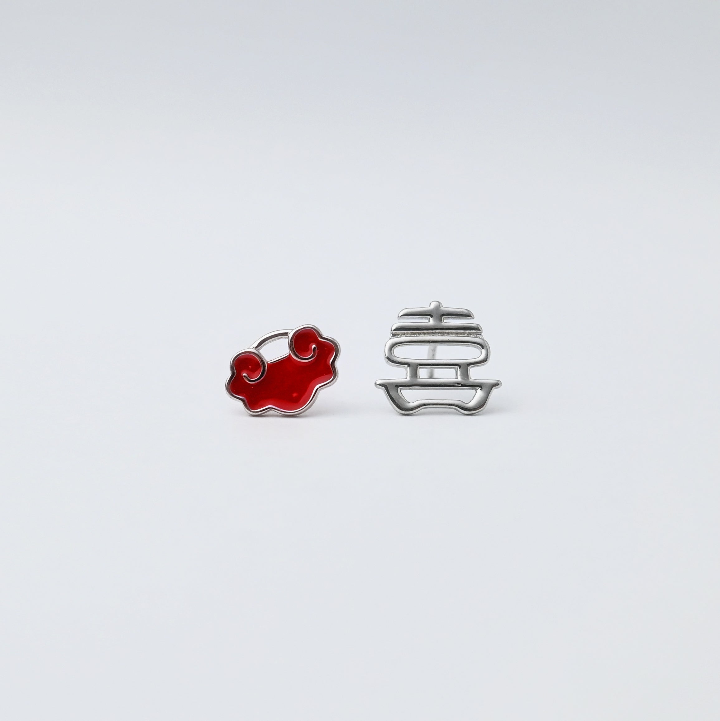 Happiness Character Longevity Lock Lucky Earrings