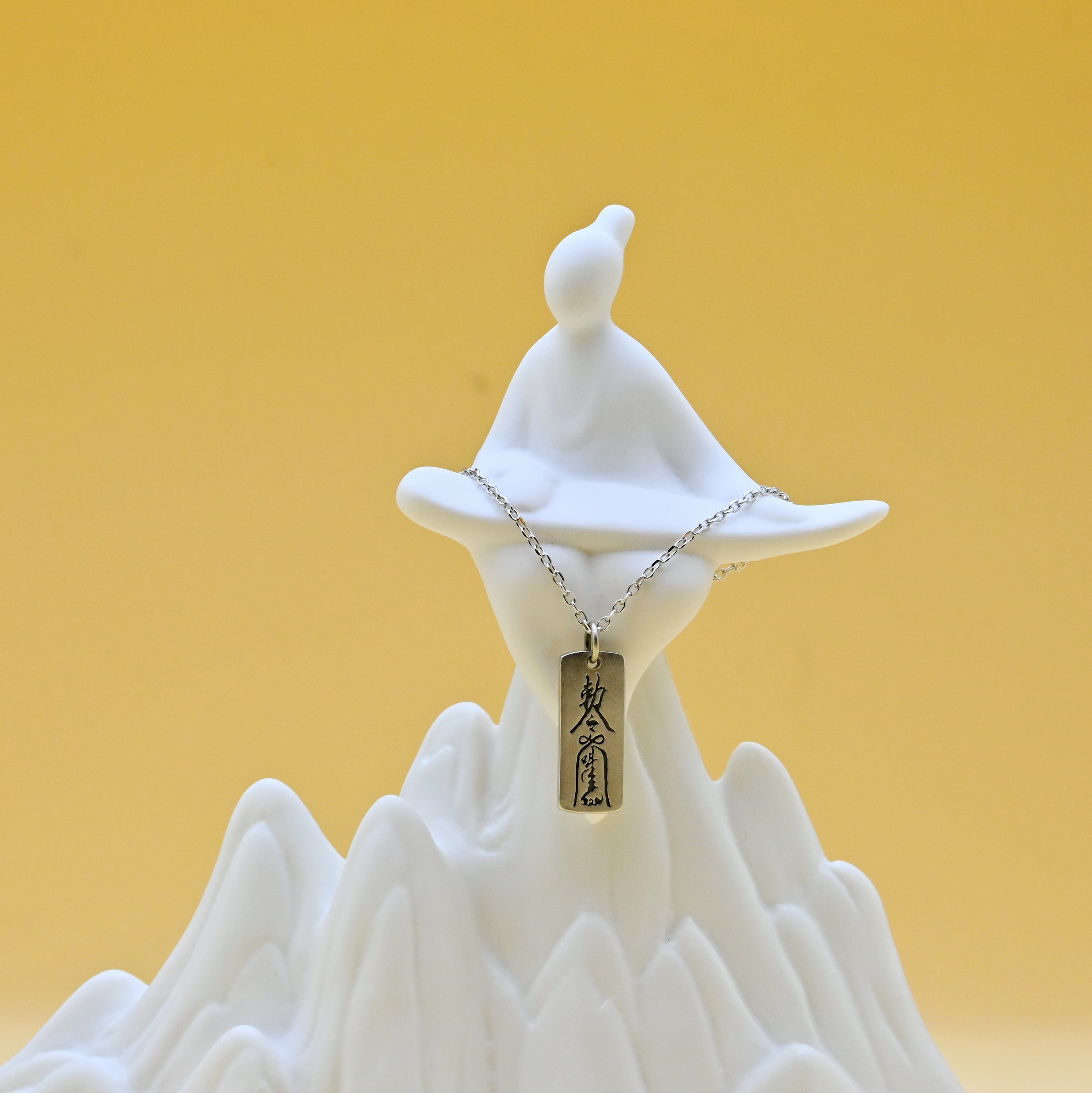 Silver Amulet Necklace for Protection and Fortune