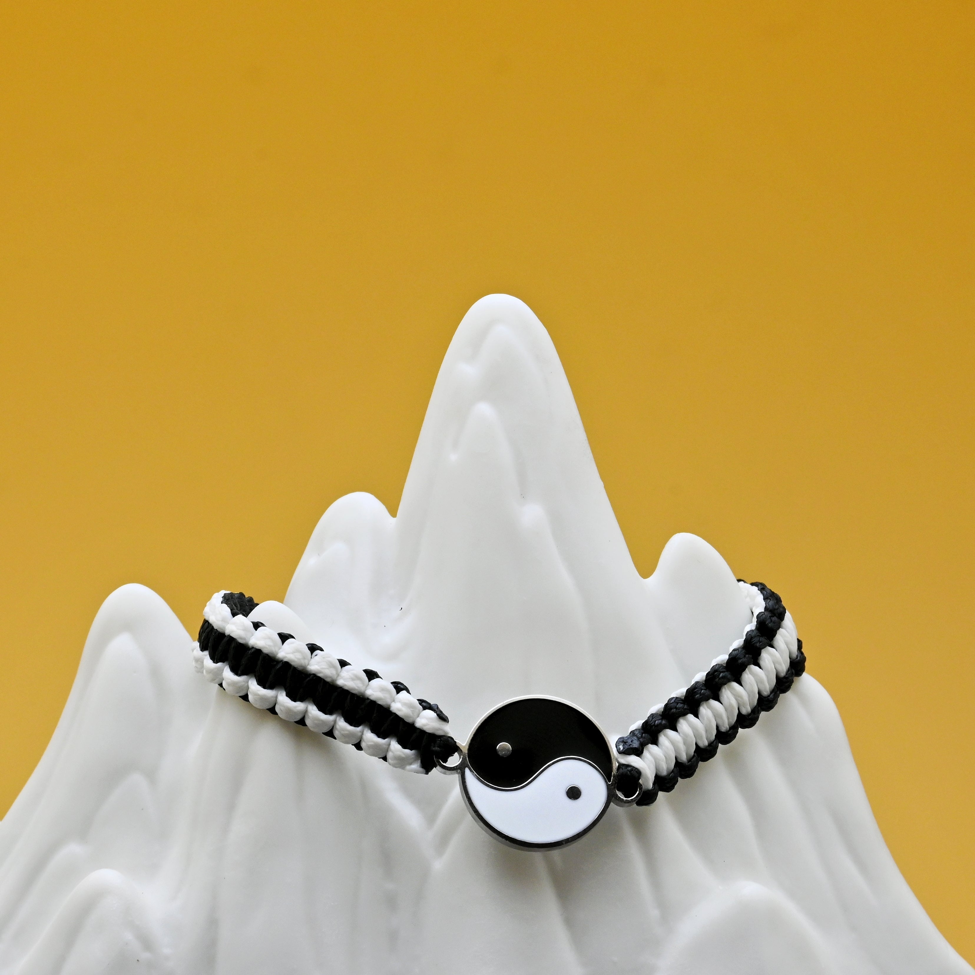 Yin-Yang Energy Taiji Woven Bracelet